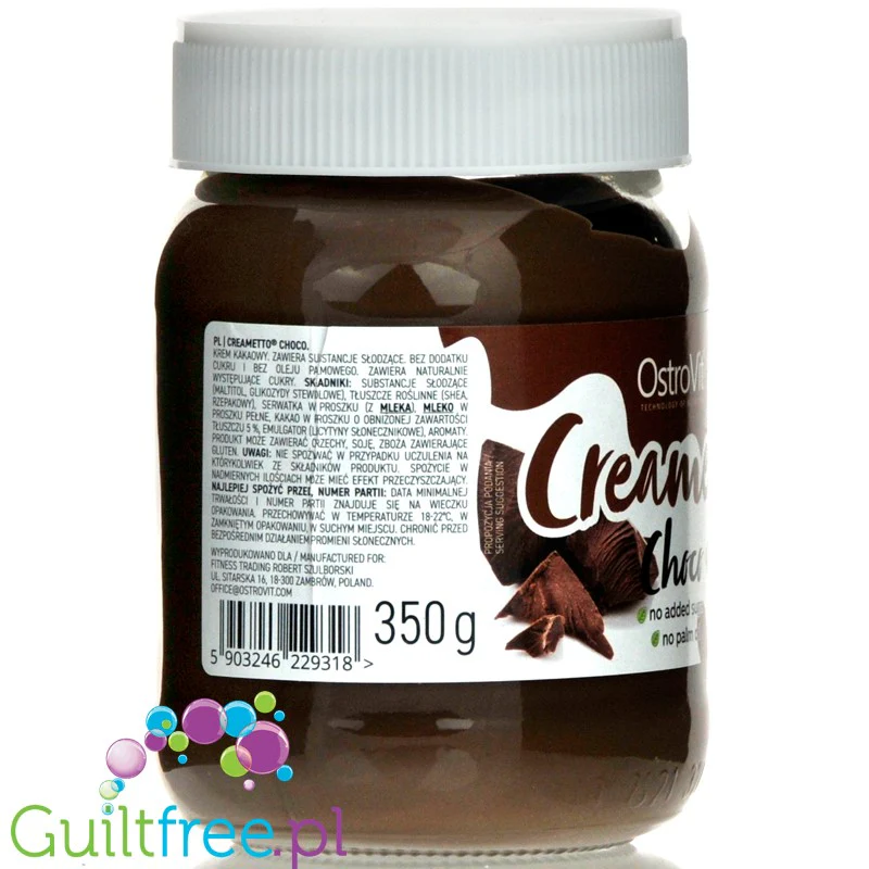 Creametto Choco - krem czekoladowy bez dodatku cukru - Image 4