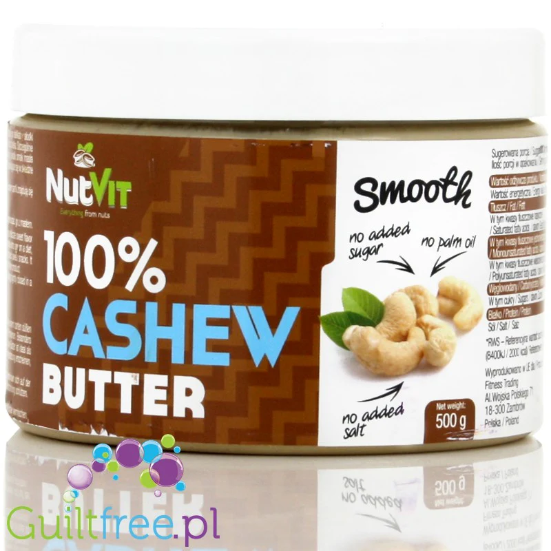 OstroVit czyste Masło z Nerkowców Cashew Smooth bez cukru i soli, 0,5KG - Image 3