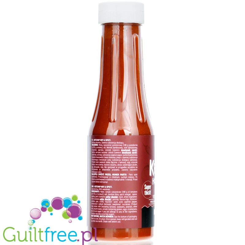Ostrovit Ketchup Hot & Spicy - gęsty ostry ketchup bez dodatku cukru 42kcal - Image 2