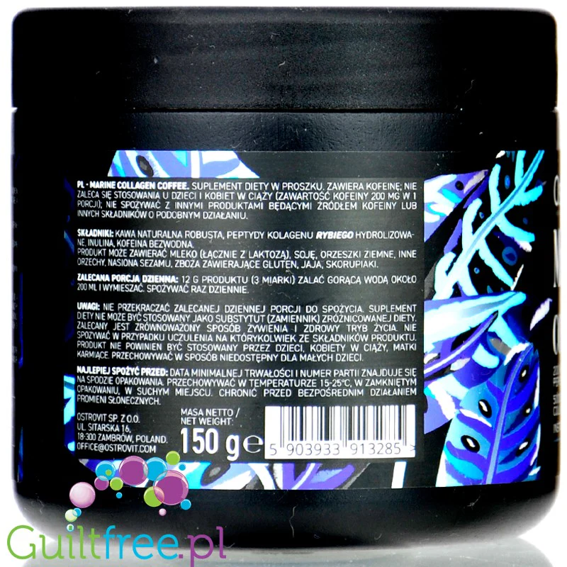 Ostrovit Marine Collagen Coffe Natural - kawa naturalna z peptydami kolagenu morskiego - Image 2