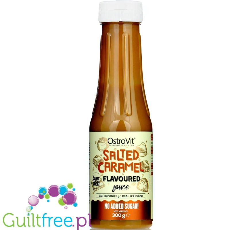 Ostrovit Salted Caramel Sauce - syrop Słony Karmel, bez cukru 18kcal