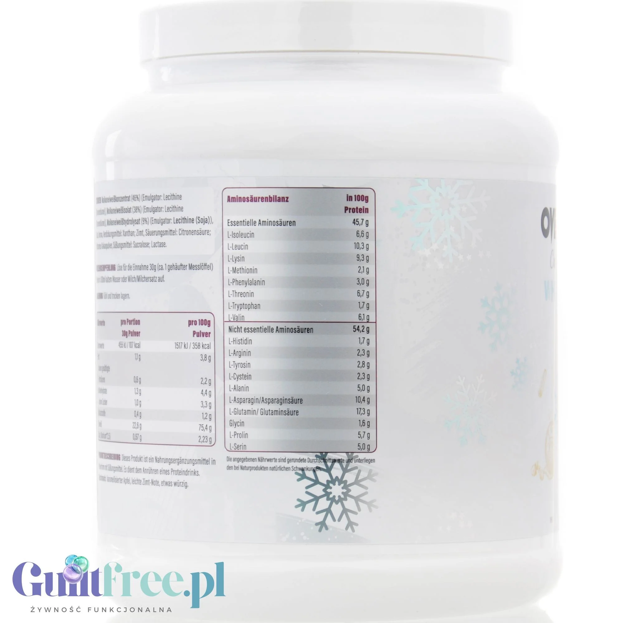 Overshield Crème de la Crème Whey Bratapfel - kremowe deserowe białko, odżywka WPC & WPI smak Pieczone Jabłko - Image 2