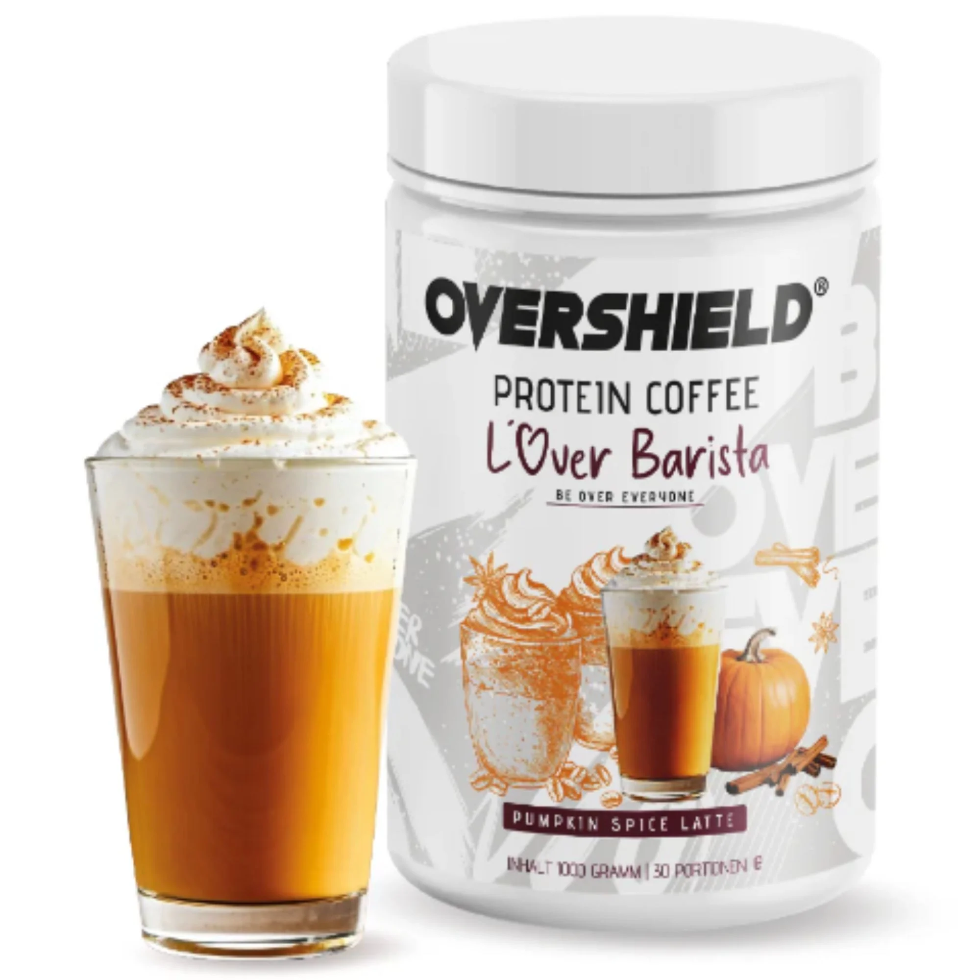 Overshield® Protein Coffee L'Over Barista Pumpkin Spice Latte - kawa proteinowa 21g białka - Image 5