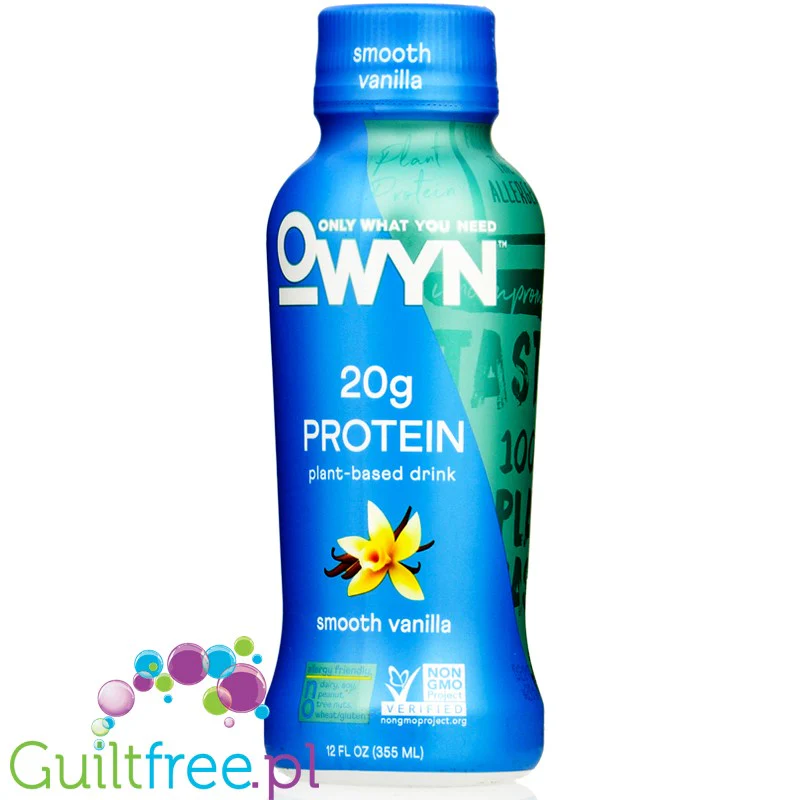 OWYN Plant RTD Smooth Vanilla - wegański szejk proteinowy 20g białka, Wanilia