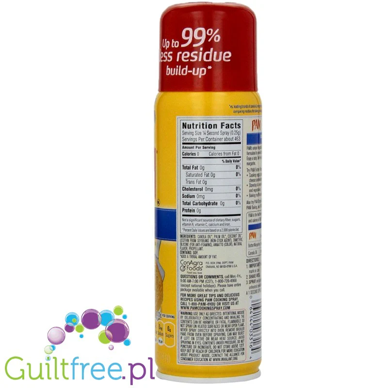 PAM Butter Spray maślany do smażenia bez kalorii - Image 2