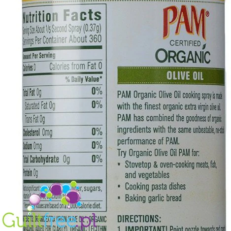 PAM spray oliwa extra virgin do smażenia 0kcal - Image 3