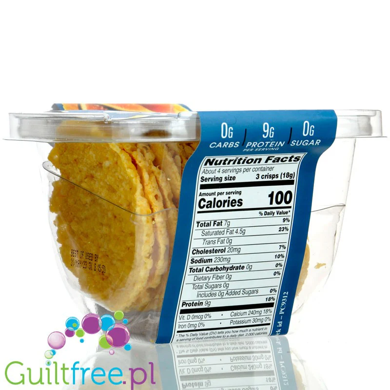 Parm Crisps Original - keto talarki parmezanowe 100% sera, bez węglowodanów - Image 3