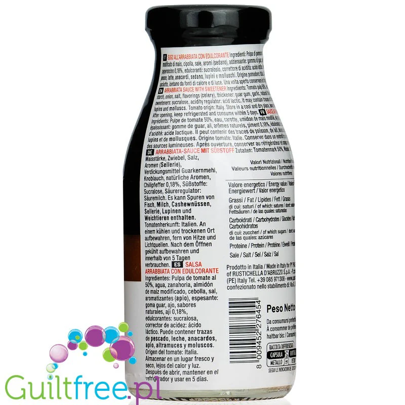PastaYoung Fit Sauce Tomato BBQ 42kcal - pomidorowy sos barbecue bez cukru - Image 2