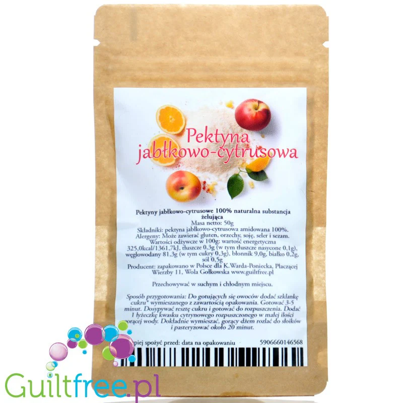 Pektyny jabłkowo-cytrusowe 50g, 100% naturalna substancja żelująca
