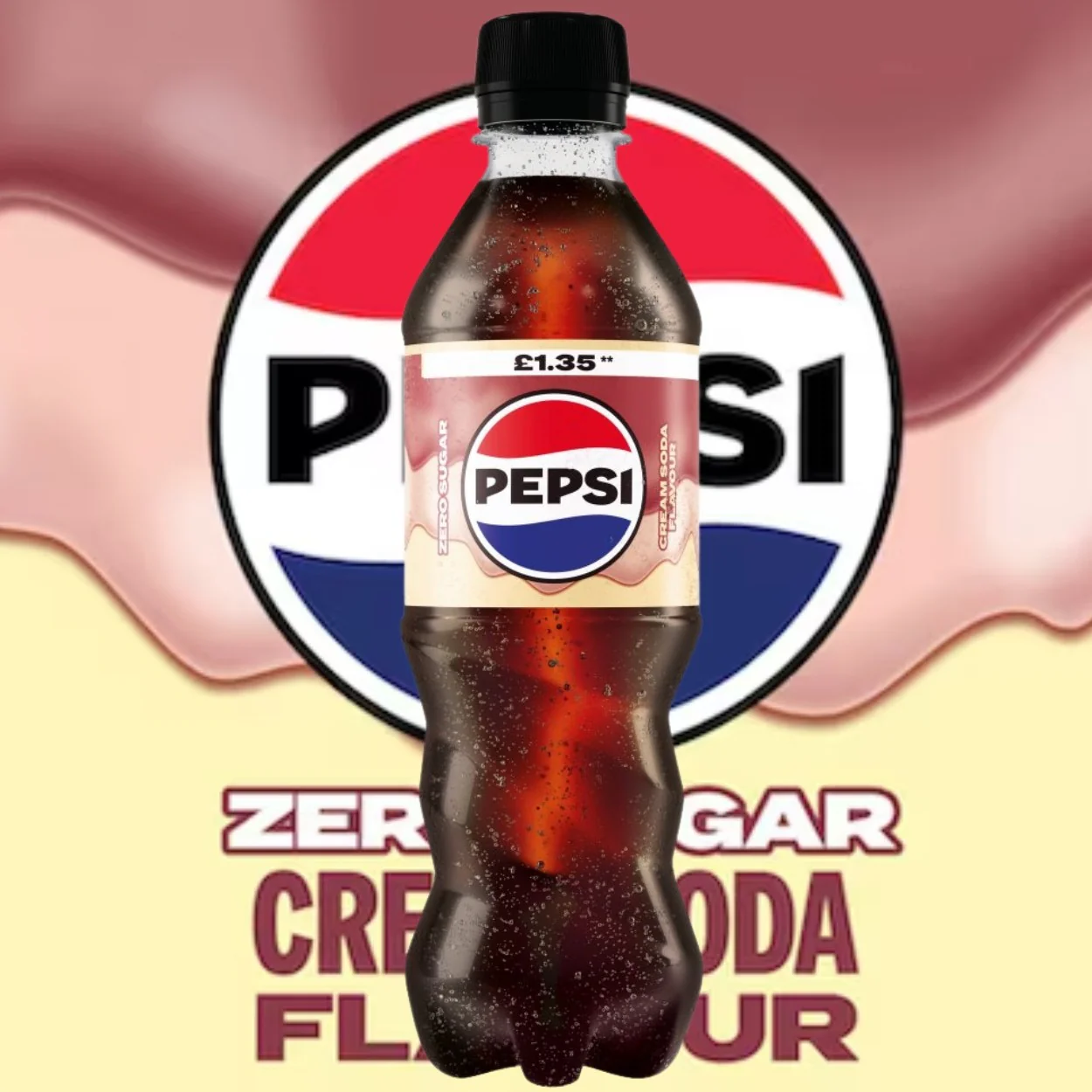 Pepsi Max Cream Soda 500ml - śmietankowa Pepsi Max bez cukru i kalorii