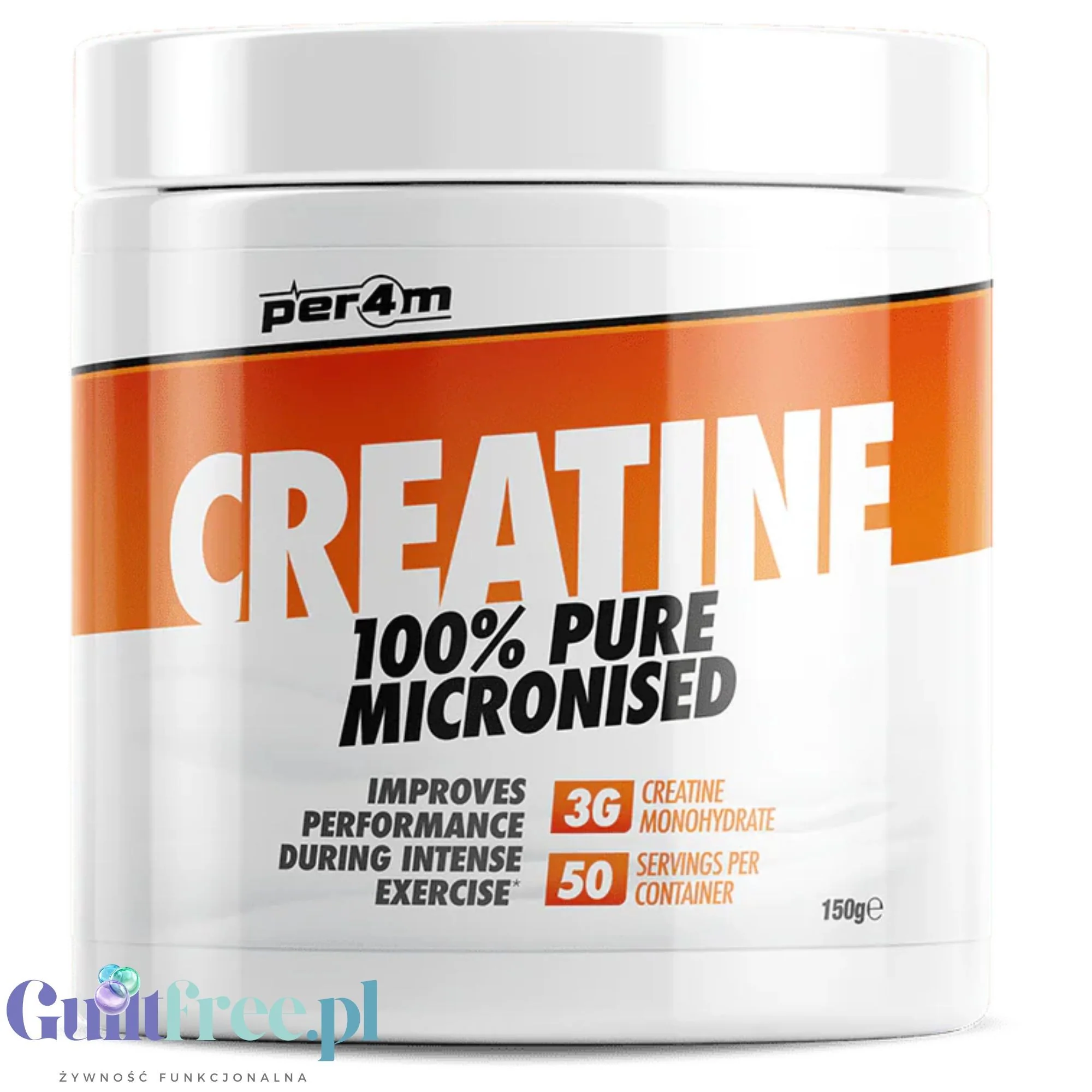Per4m Creatine100% Pure Micrinised Monohydrate 150g kreatyna jednowodna
