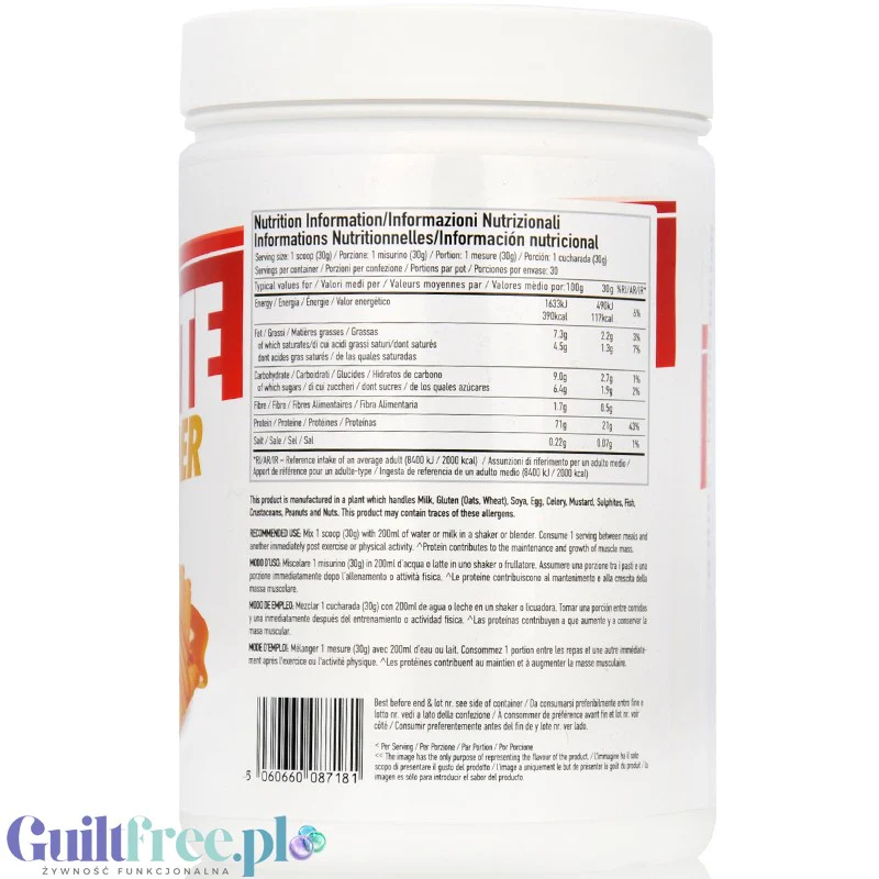 Per4m Egg White Protein Caramel Biscuit - odżywka białkowa z białek jaj albuminy, smak Ciasecztka Spekulos - Image 3