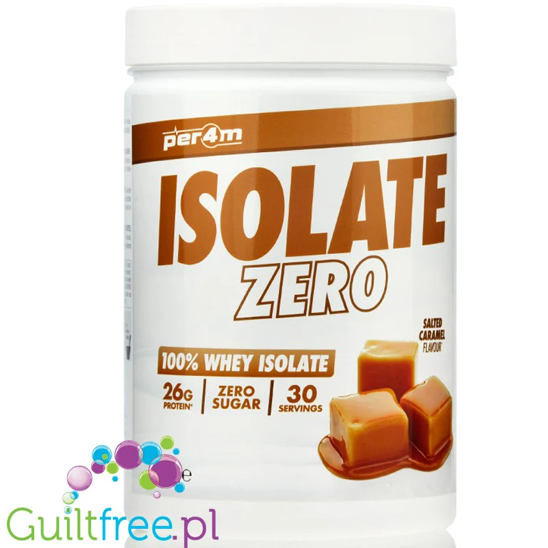 Per4m Isolate Zero Salted Caramel - 100% WPI, 26g białka & 106kcal