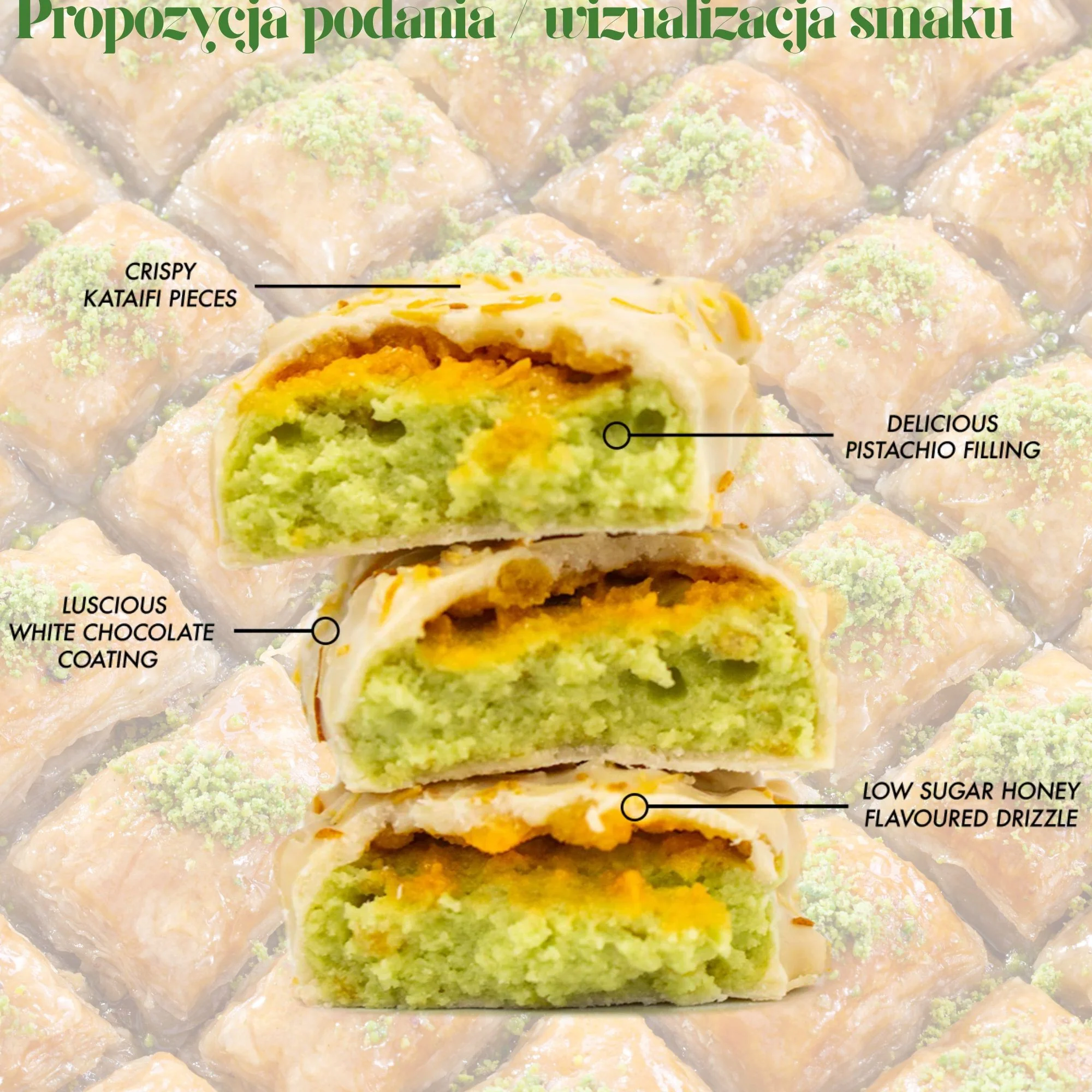 Per4m Protein Bar Baklava - baton białkowy 20g białka, z pistacjami i białą czekoladą - Image 2