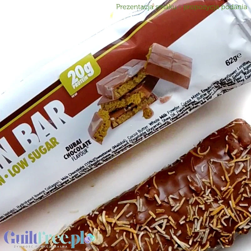 Per4m Protein Bar Dubai Chocolate - baton białkowy 20g białka, smak dubajska czekolada - Image 2