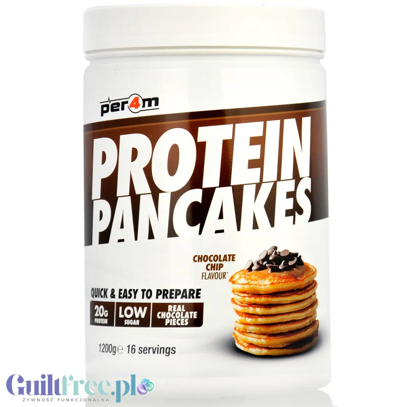 Per4m Protein Pancakes Chocolate Chip 1,2kg - naleśniki proteinowe z kawałkami czekolady