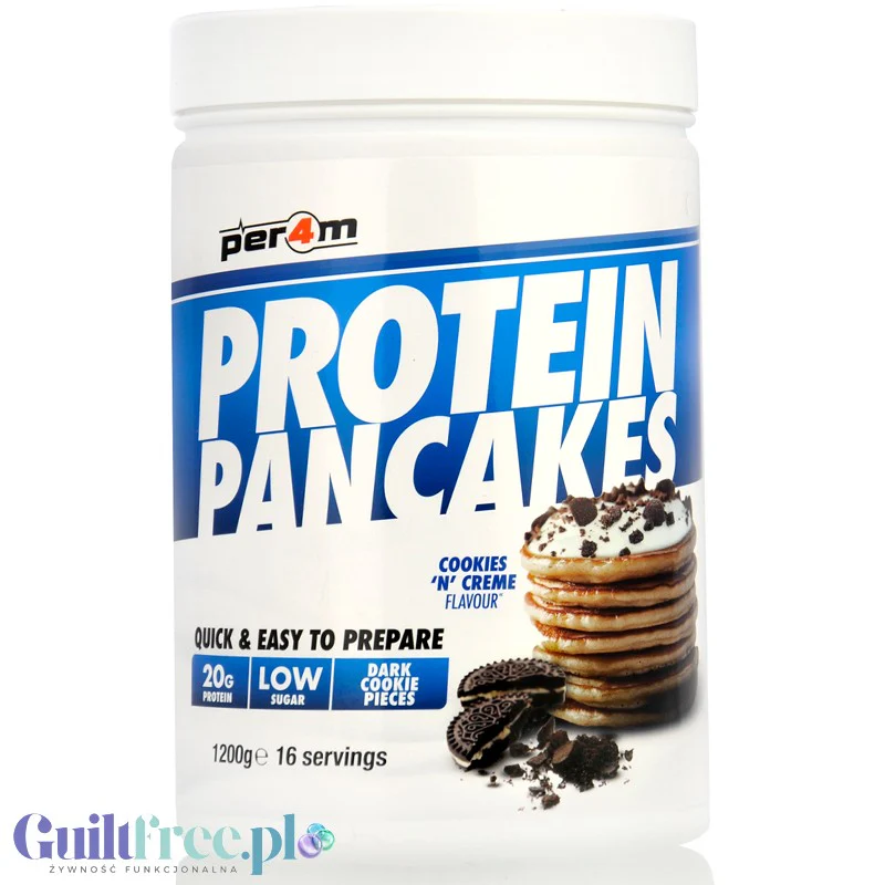 Per4m Protein Pancakes Cookies 'n' Creme 1,2kg - naleśniki proteinowe z kawałkami ciasteczek