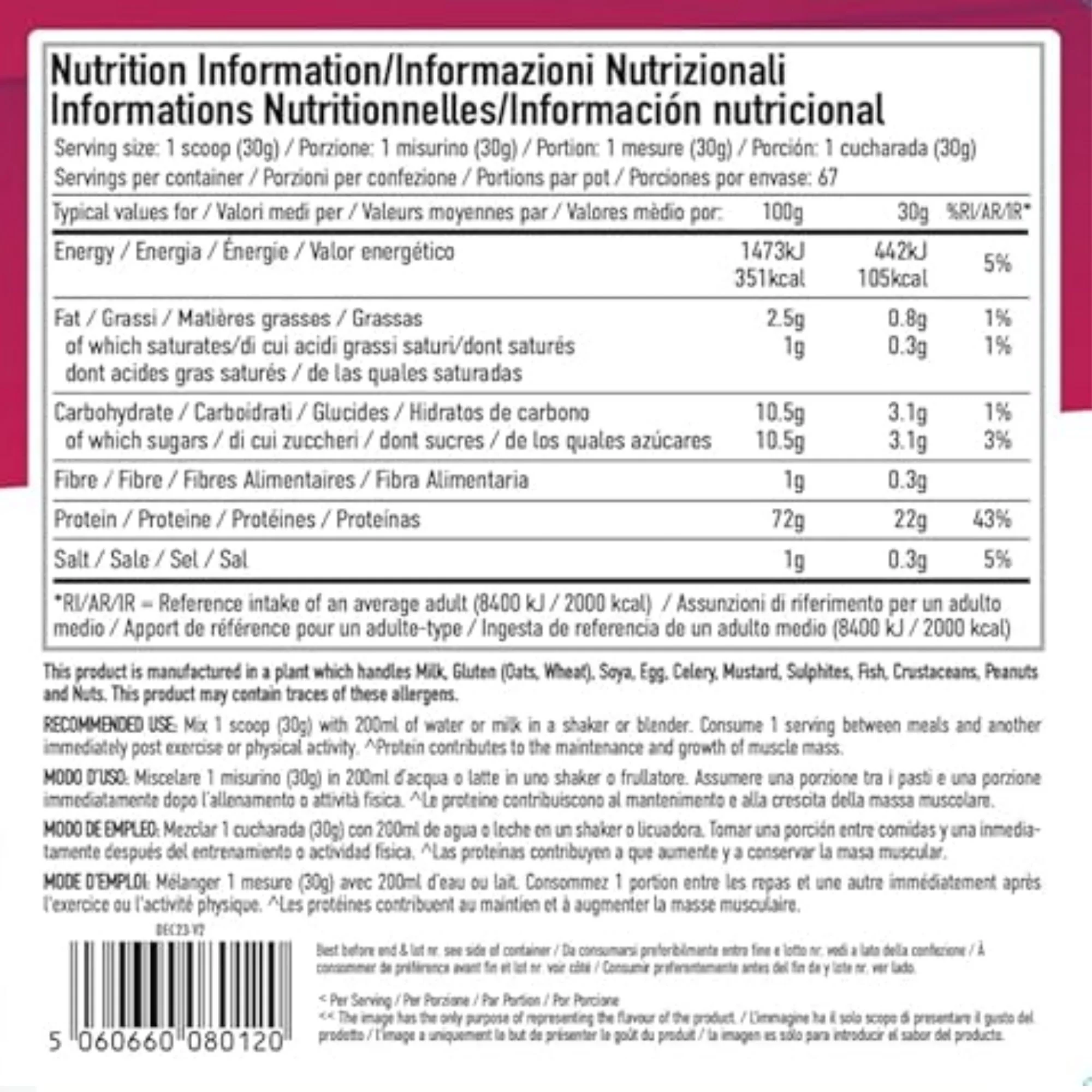 Per4m Whey Advanced Protein Raspberry White Chocolate 2k  - gęsta odżywka białkowa WPC, WPI & MPC - Image 2