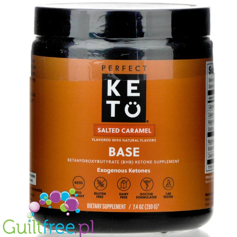 Perfect Keto Base, Salted Caramel - ketony BHB bez wypełniaczy, smak solony karmel