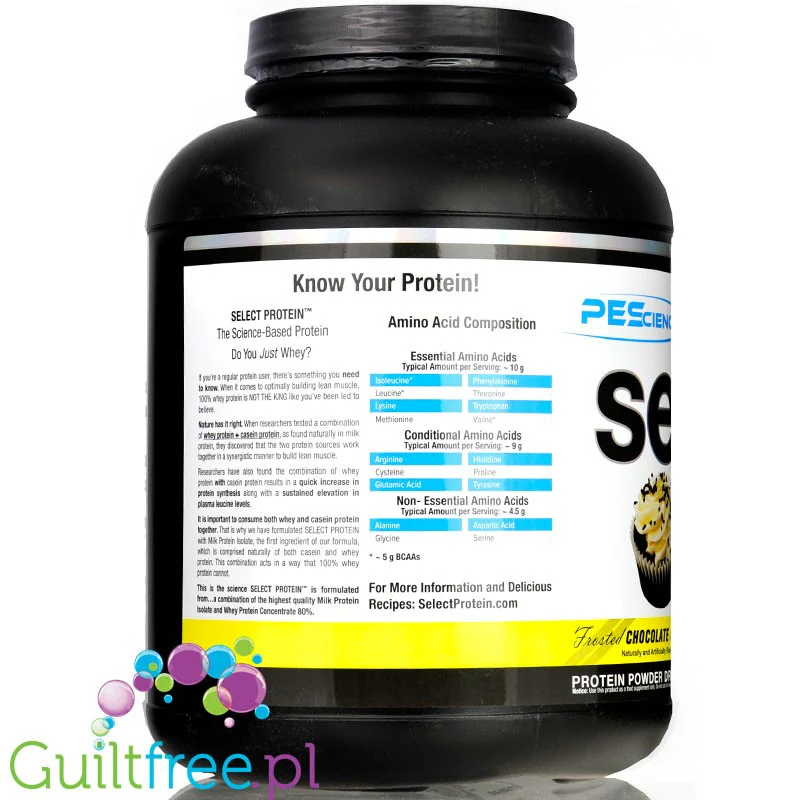 PEScience Select Protein Frosted Chocolate Cupcake 1,84g - odżywka białkowa 24g białka w 120kcal, kazeina & izolat, - Image 3