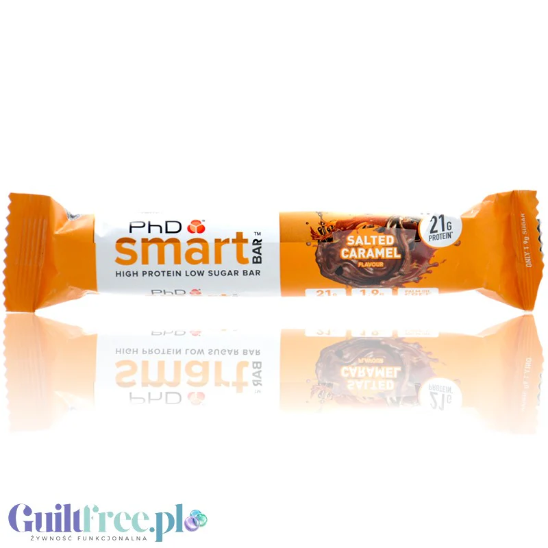 Phd Smart Bar Salted Caramel - baton proteinowy bez cukru z solonym karmelem, czekoladą