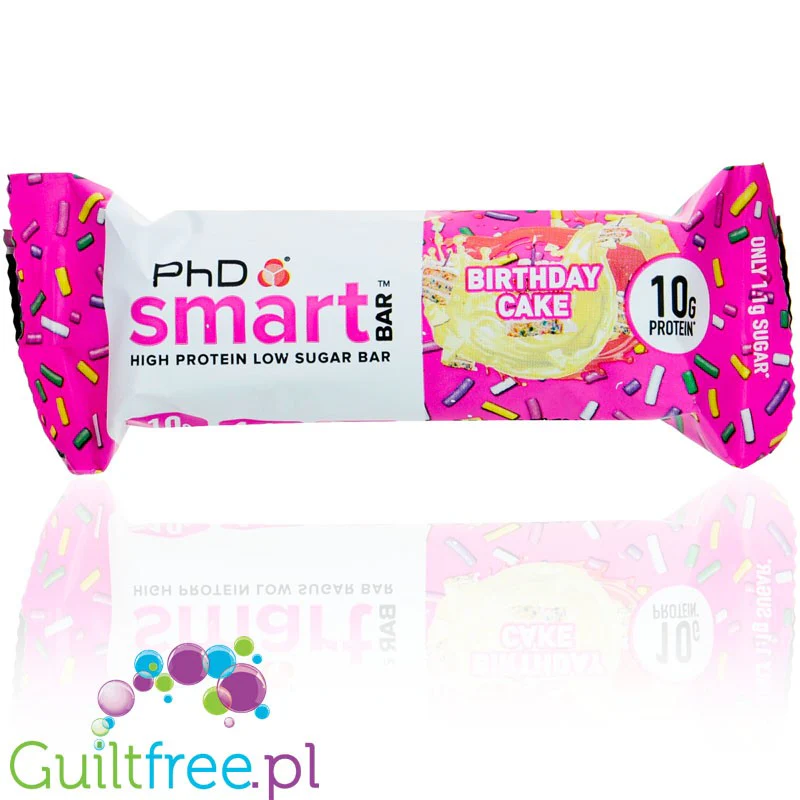 Phd Smart Birthday Cake Snack - baton proteinowy 118kcal & 10g białka