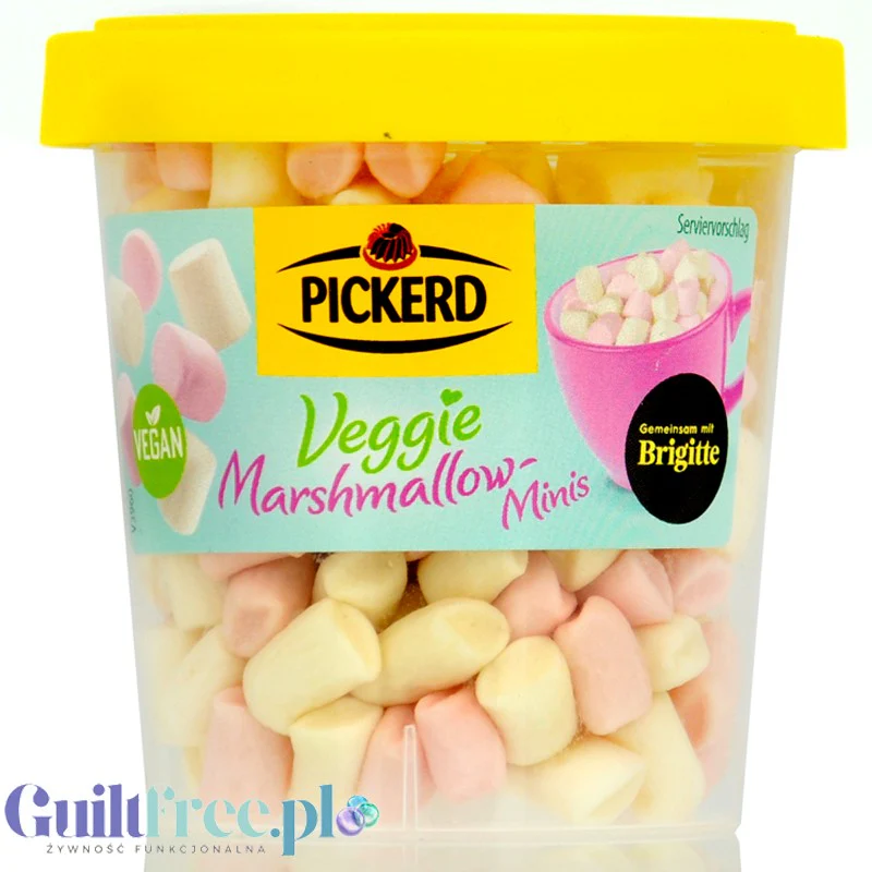 Pickerd Veggie Marshmallow Minis - ozdobne wegańskie pianki marshmallow