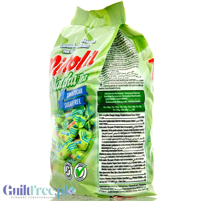 Pictolin Matcha Tea 1kg - cukierki bez cukru z ekstraktem zielonej herbaty matcha - Image 2
