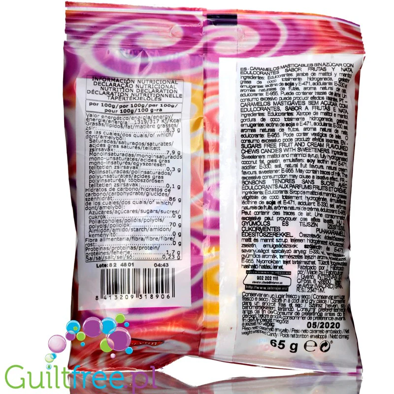 Pictolin Blanditos 65g - miękkie śmietankowo-owocowe cukierki bez cukru - Image 2