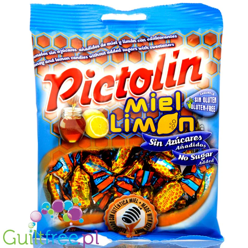 Pictolin Miel & Limon 65g - miodowo-cytrynowe cukierki bez cukru