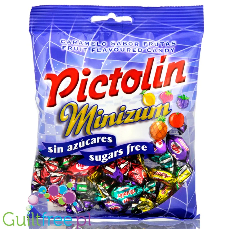 Pictolin Minizum 65g - owocowe mini-landrynki bez cukru