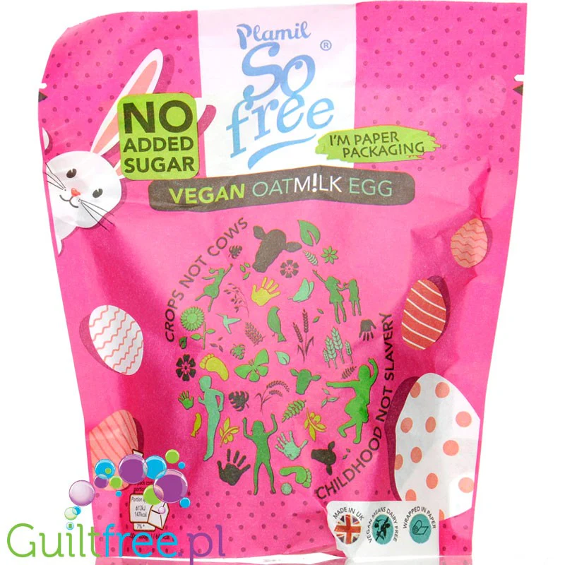 Plamil So Free Easter Vegan Oat M!lk Egg - wegańskie jajo z ksylitolem z (bez)mlecznej czekolady bez mleka i glutenu