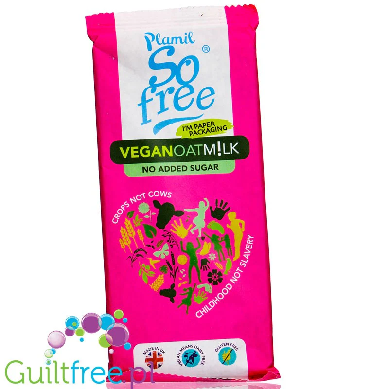 Plamil So Free Vegan Oat Milk - wegańska bezglutenowa czekolada bez cukru z ksylitolem i mlekiem owsianym