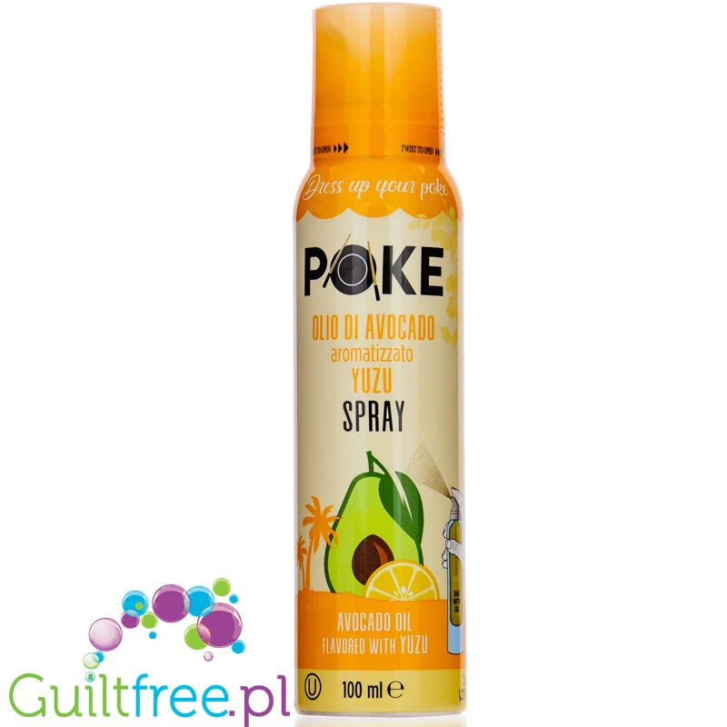 Poke Olio do Avocado a la Yuzu Spray - olej z awokado z aromatem cytrusowym w spray'u bez gazów wypychajacych
