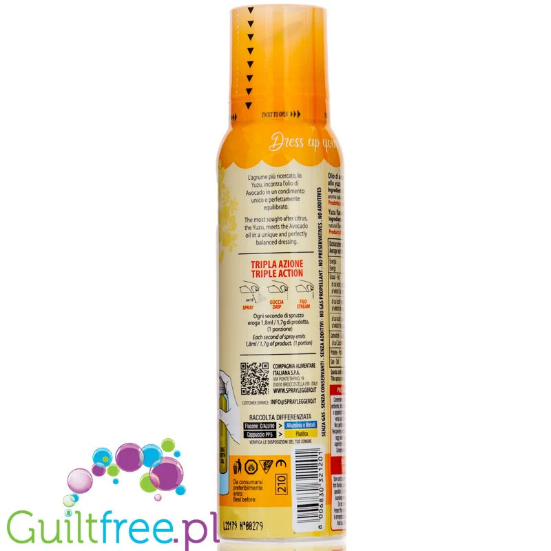 Poke Olio do Avocado a la Yuzu Spray - olej z awokado z aromatem cytrusowym w spray'u bez gazów wypychajacych - Image 3