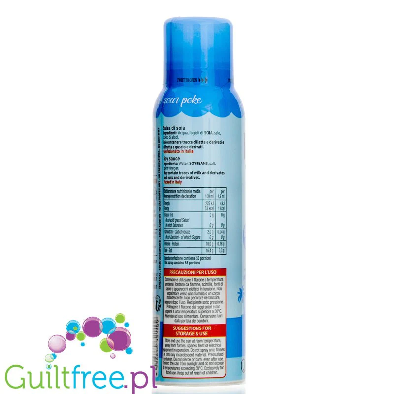 Poke Salsa di Soia Spray - bezglutenowy sos sojowy w spray'u do dań ciepłych i sałatek - Image 2