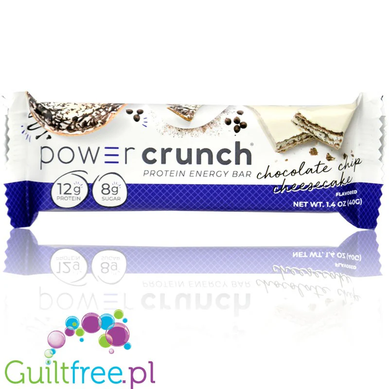 Power Crunch Chocolate Chip Cheesecake PUDEŁKO x 12 SZT - proteinowe wafelki ze stewią - Image 3