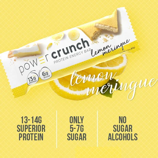 Power Crunch Lemon Meringue wafelek proteinowy z kremem (Cytryna & Śmietanka) - Image 2