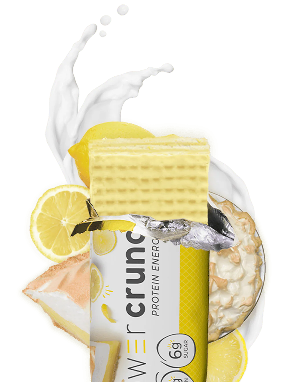 Power Crunch Lemon Meringue wafelek proteinowy z kremem (Cytryna & Śmietanka) - Image 3