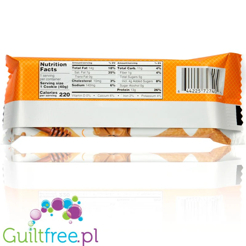 Power Crunch Peanut Butter Honey PUDEŁKO x 12 SZT - proteinowe wafelki ze stewią - Image 2