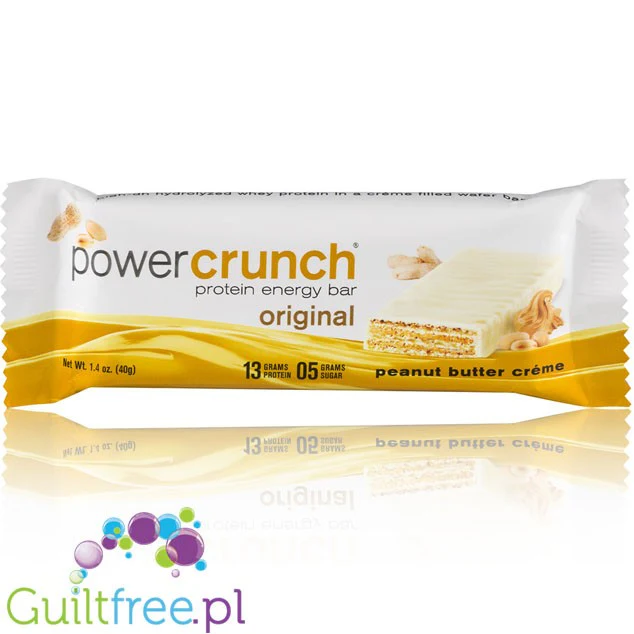 Power Crunch Peanut Butter Creme - proteinowy wafelek ze stewią 13g białka, Biała Czekolada & Masło Orzechowe