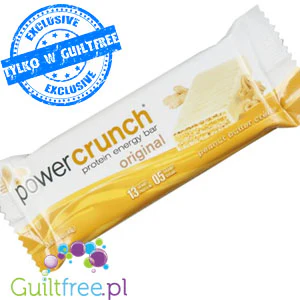 Power Crunch Peanut Butter Creme - proteinowy wafelek ze stewią 13g białka, Biała Czekolada & Masło Orzechowe - Image 3