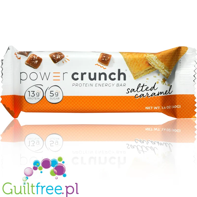 Power Crunch Salted Caramel - proteinowy wafelek ze stewią