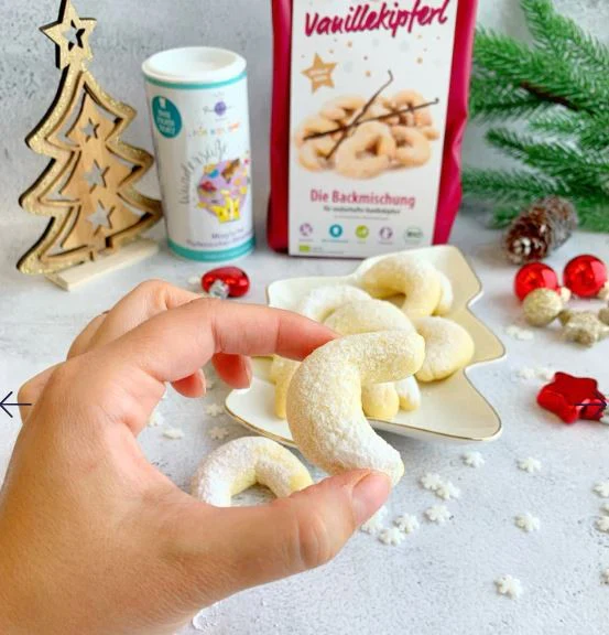 Principessa's Christmas Vanillekipferl - mix do wegańskich kruchych ciasteczek bez cukru, glutenu i laktozy - Image 3