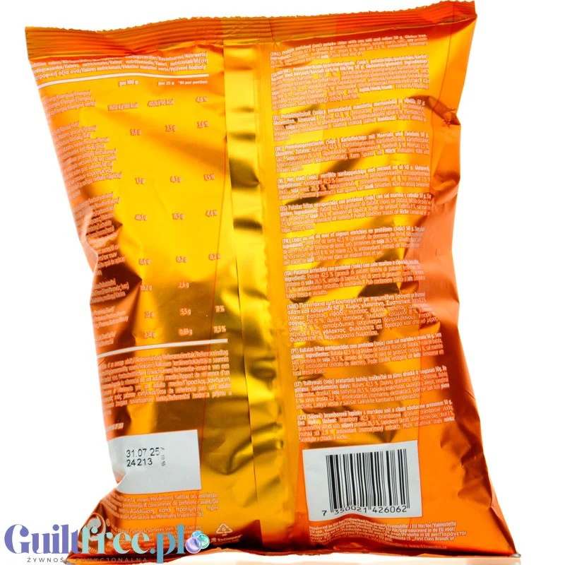 Pro!Brands ProteinPro Chips Grill - ziemniaczane chipsy białkowe z cebulką i solą morską - Image 2