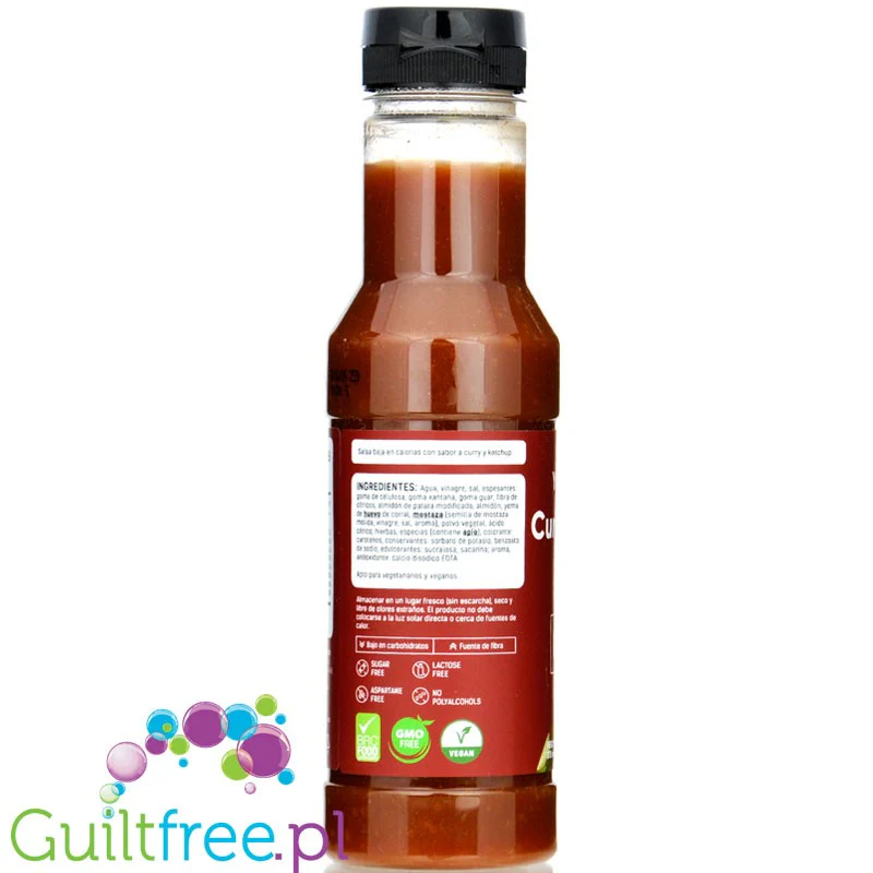 Profit Yummy Sauce Zero Curry Ketchup 18kcal - kanapkowy sos pomidorowy z curry bez cukru i tłuszczu - Image 3