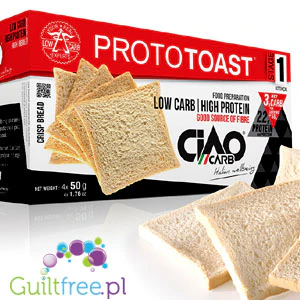 Ciao Carb Stage 1, High Protein ProtoToast - chrupkie tosty proteinowe 44g białka & 24g błonnika - Image 3