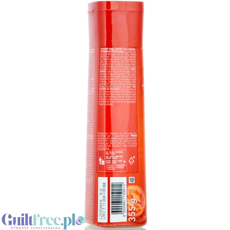 Prozis Hot Ketchup 21kcal - pikantny sos keczupowy bez cukru i tłuszczu - Image 2
