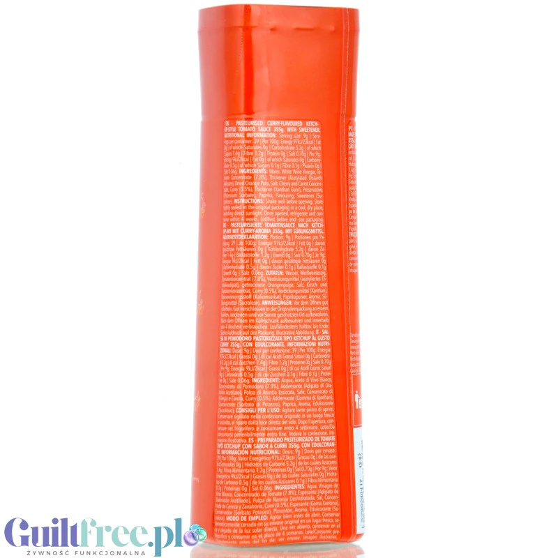 Prozis Ketchup Curry 23kcal - orientalny ketchup bez cukru i bez tłuszczu - Image 2