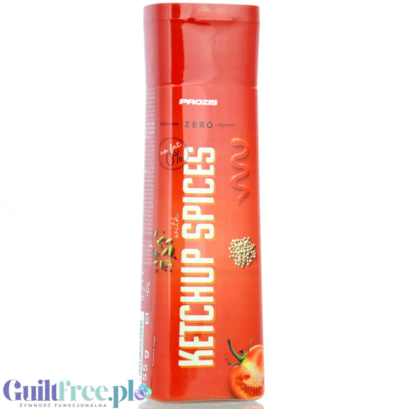 Prozis Ketchup Spices 24kcal - pikantny ketchup bez cukru i tłuszczu